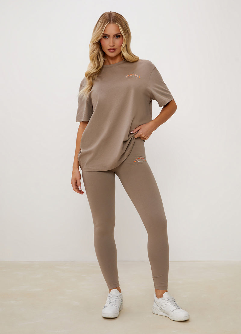 Gym King Spirit of Summer Jersey Legging - Mocha