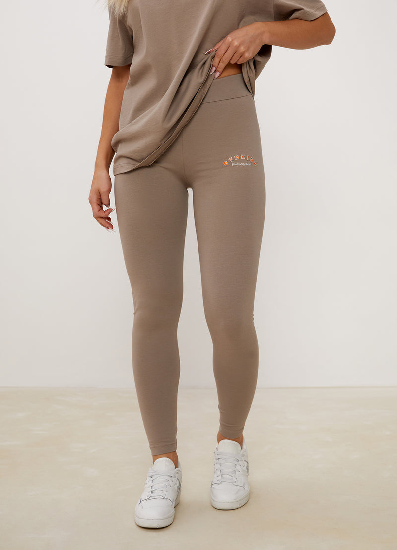 Gym King Spirit of Summer Jersey Legging - Mocha