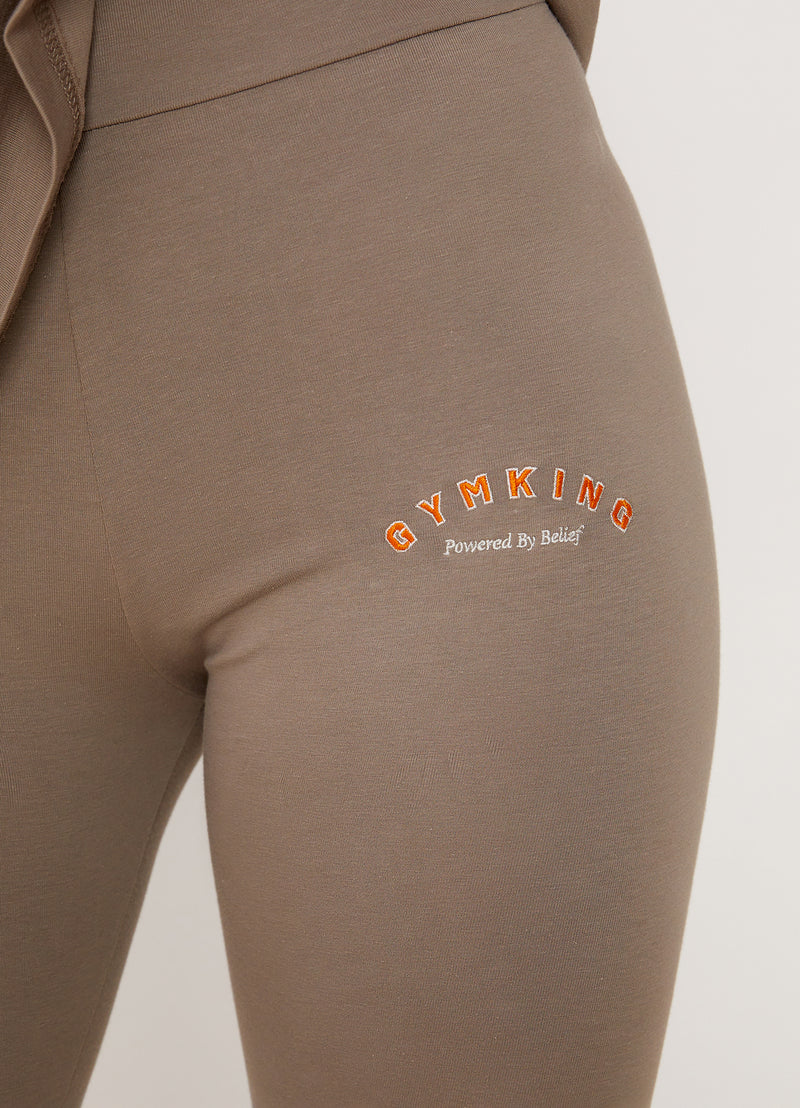 Gym King Spirit of Summer Jersey Legging - Mocha