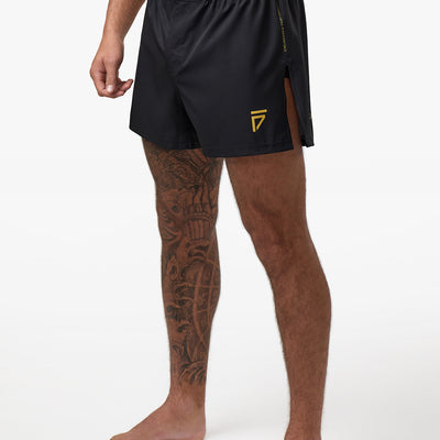 Gym King Sovereign Fight Division Short - Black / Gold