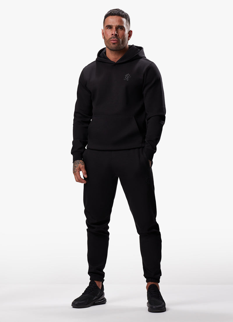 Gym King Split Linear Hood - Black