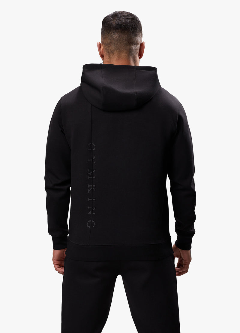 Gym King Split Linear Hood - Black