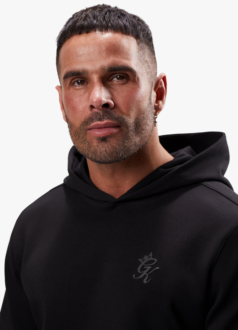 Gym King Split Linear Hood - Black