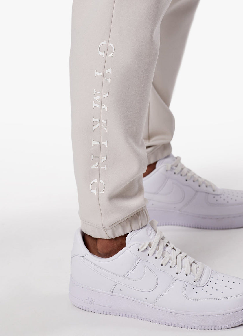 Gym King Split Linear Jogger - Stone Grey