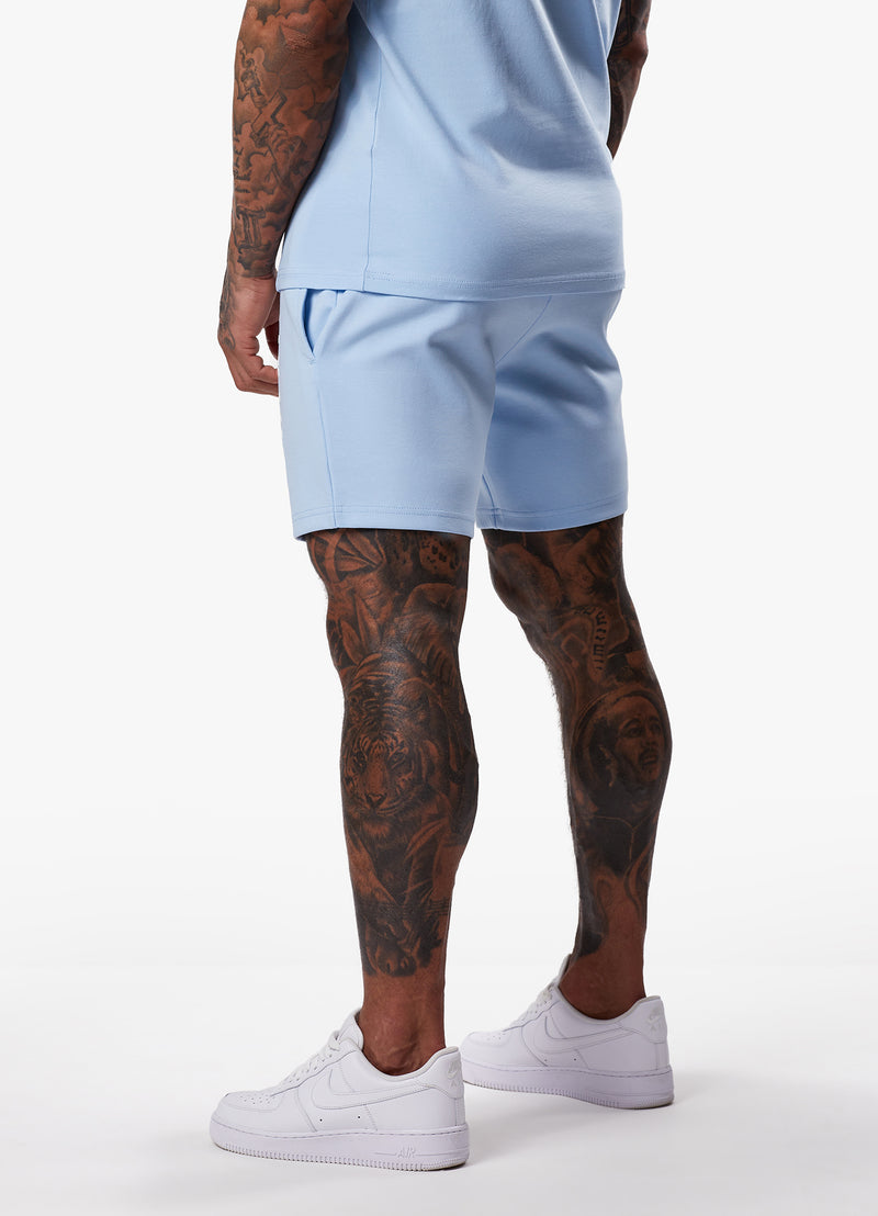 Gym King Split Linear Short - Soft Blue