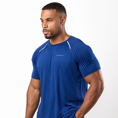 Gym King Stamina Performance Tee - Estate Blue