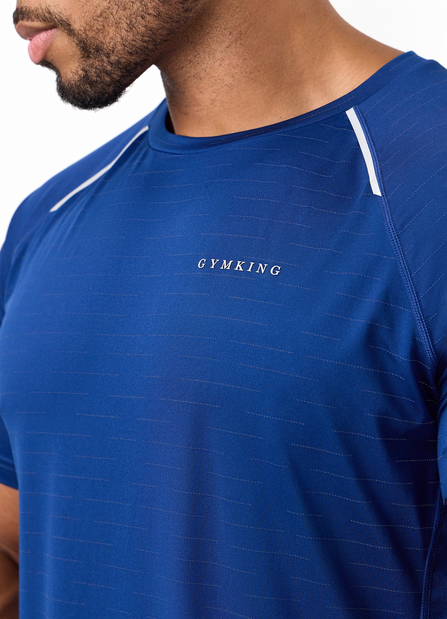 Gym King Stamina Performance Tee - Estate Blue