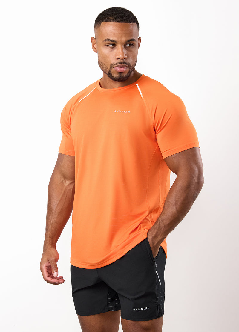 Gym King Stamina Performance Tee - Satsuma