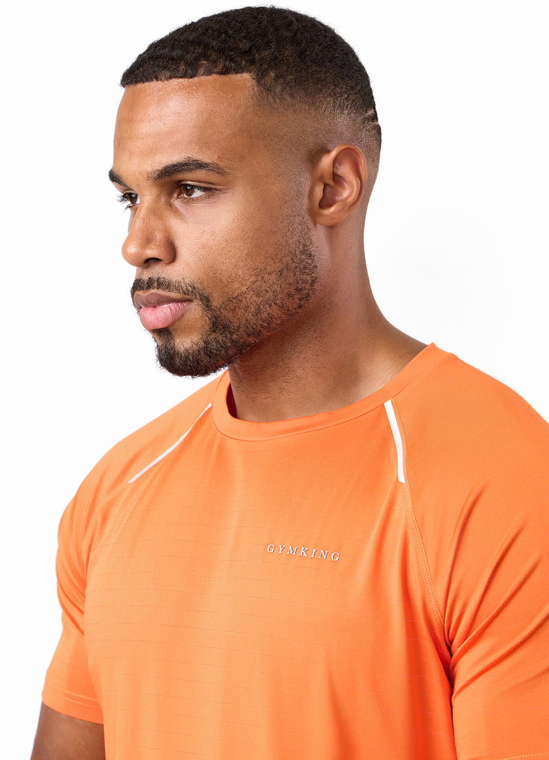 Gym King Stamina Performance Tee - Satsuma