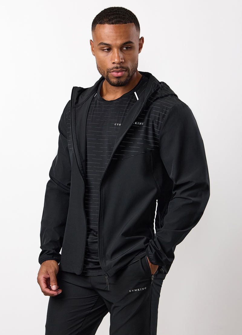 Gym King Stamina Woven Jacket - Black