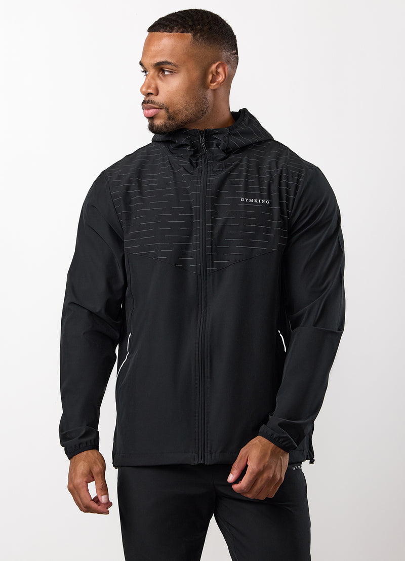 Gym King Stamina Woven Jacket - Black