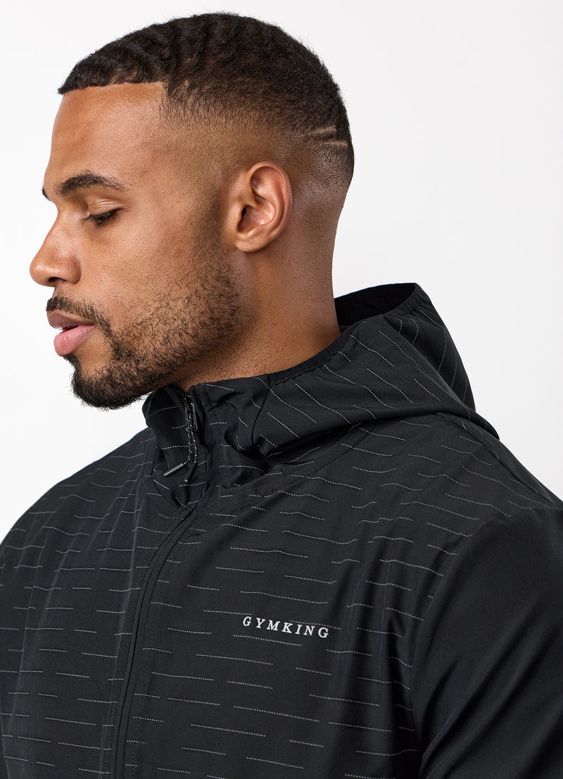 Gym King Stamina Woven Jacket - Black