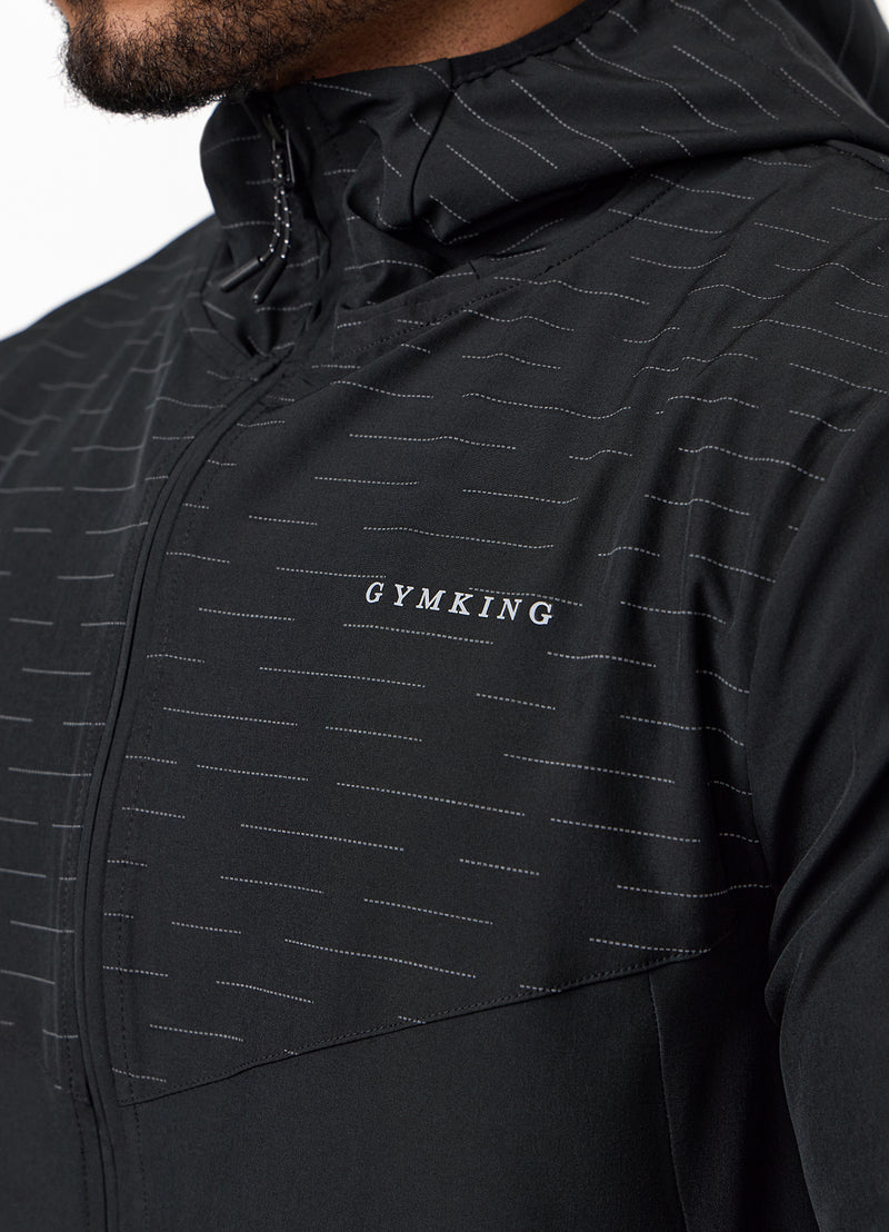 Gym King Stamina Woven Jacket - Black