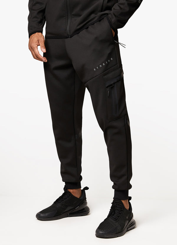 Gym King Stealth Tech Poly Jogger - Black