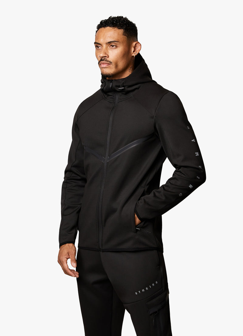 Gym King Stealth Tech Poly Hood - Black