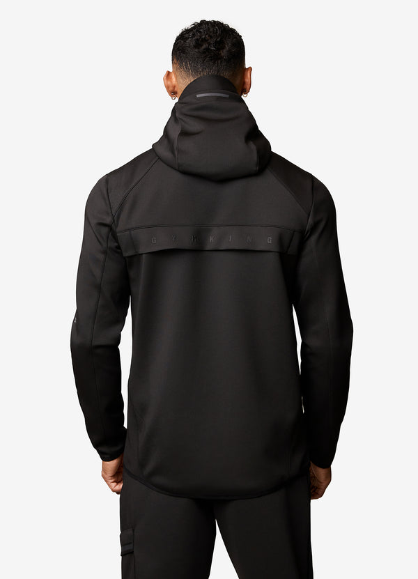 Gym King Stealth Tech Poly Hood - Black