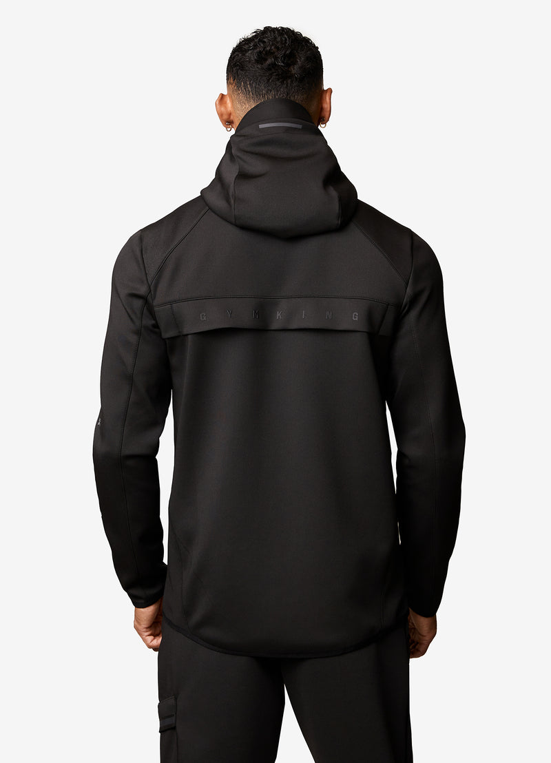 Gym King Stealth Tech Poly Hood - Black