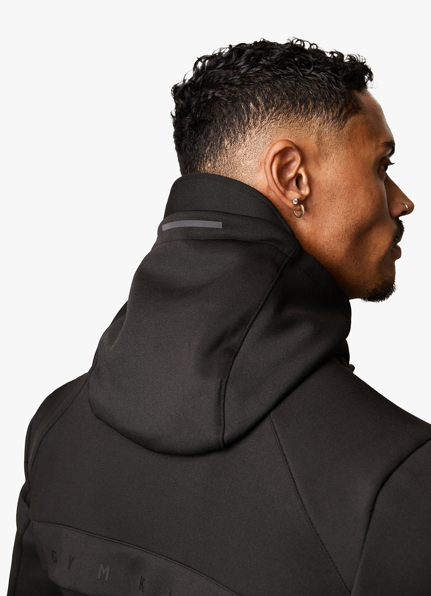 Gym King Stealth Tech Poly Hood - Black