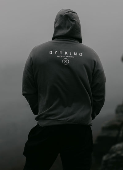 Gym King Stoic Esja Loopback Hood - Fossil Grey