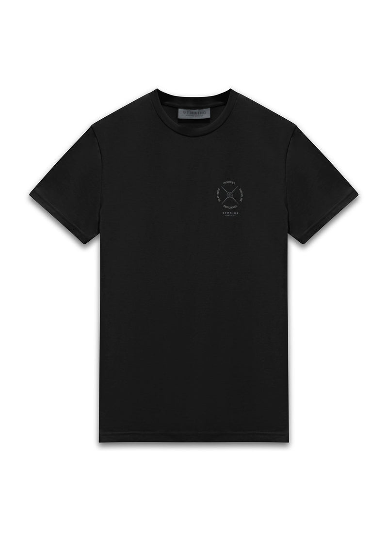 Gym King Compass Tee - Black