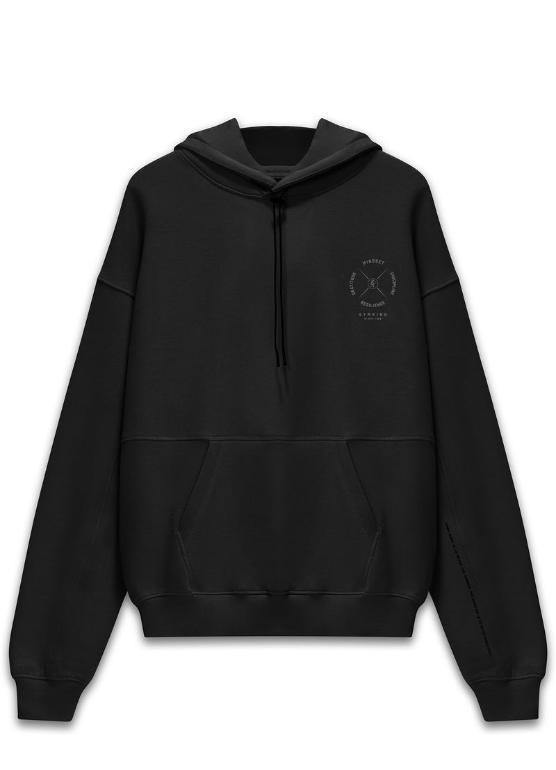 Gym King Compass Hood - Black