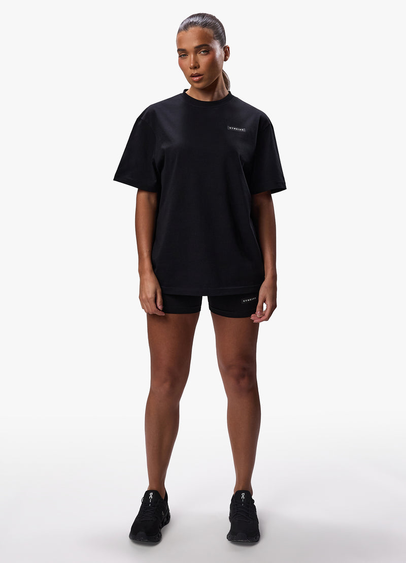 Gym King Stoic Boyfriend Tee - Black