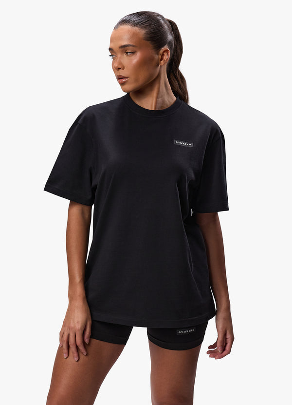 Gym King Stoic Boyfriend Tee - Black