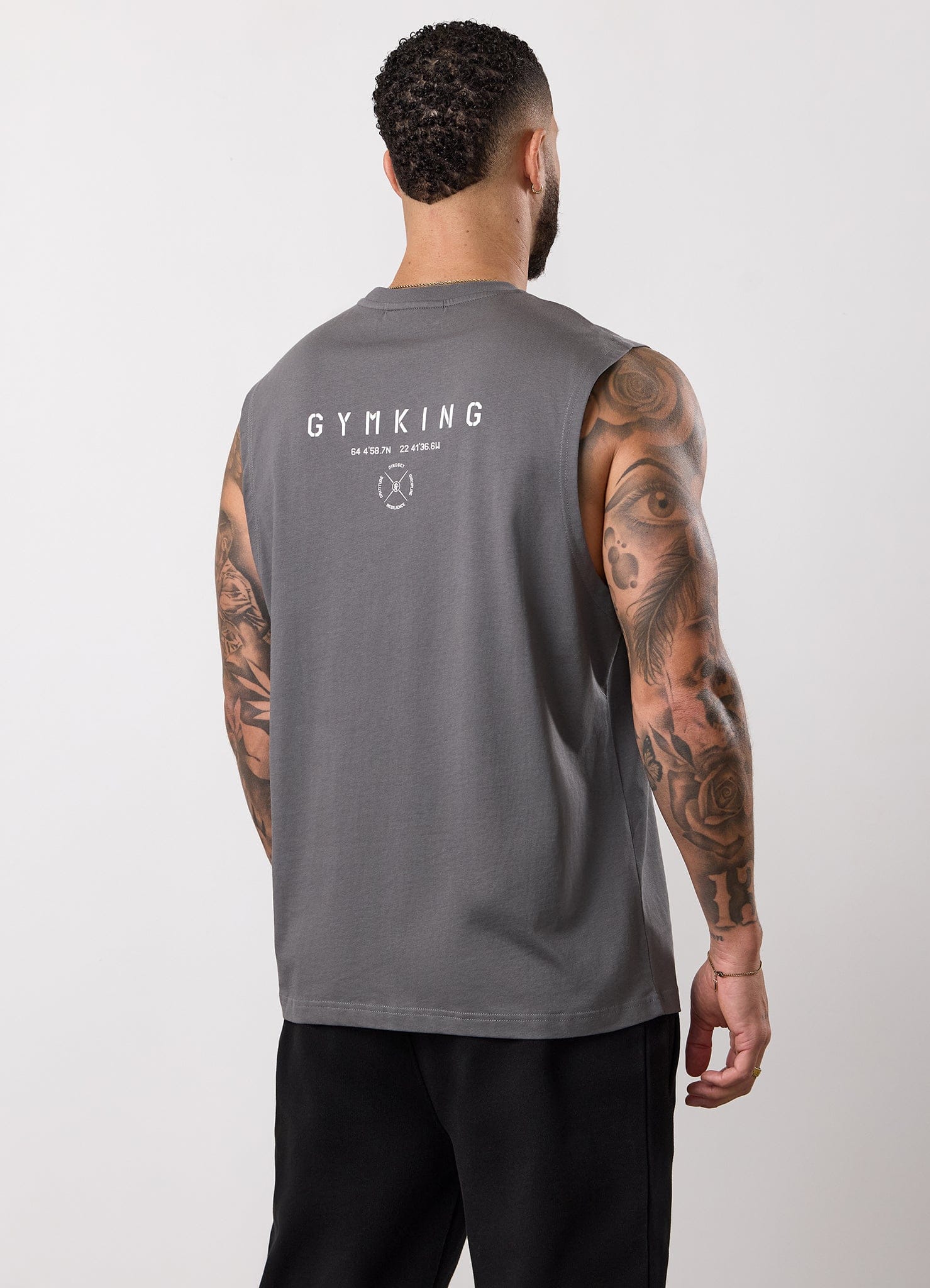 Gym King Stoic Esja Jersey Tank - Fossil Grey