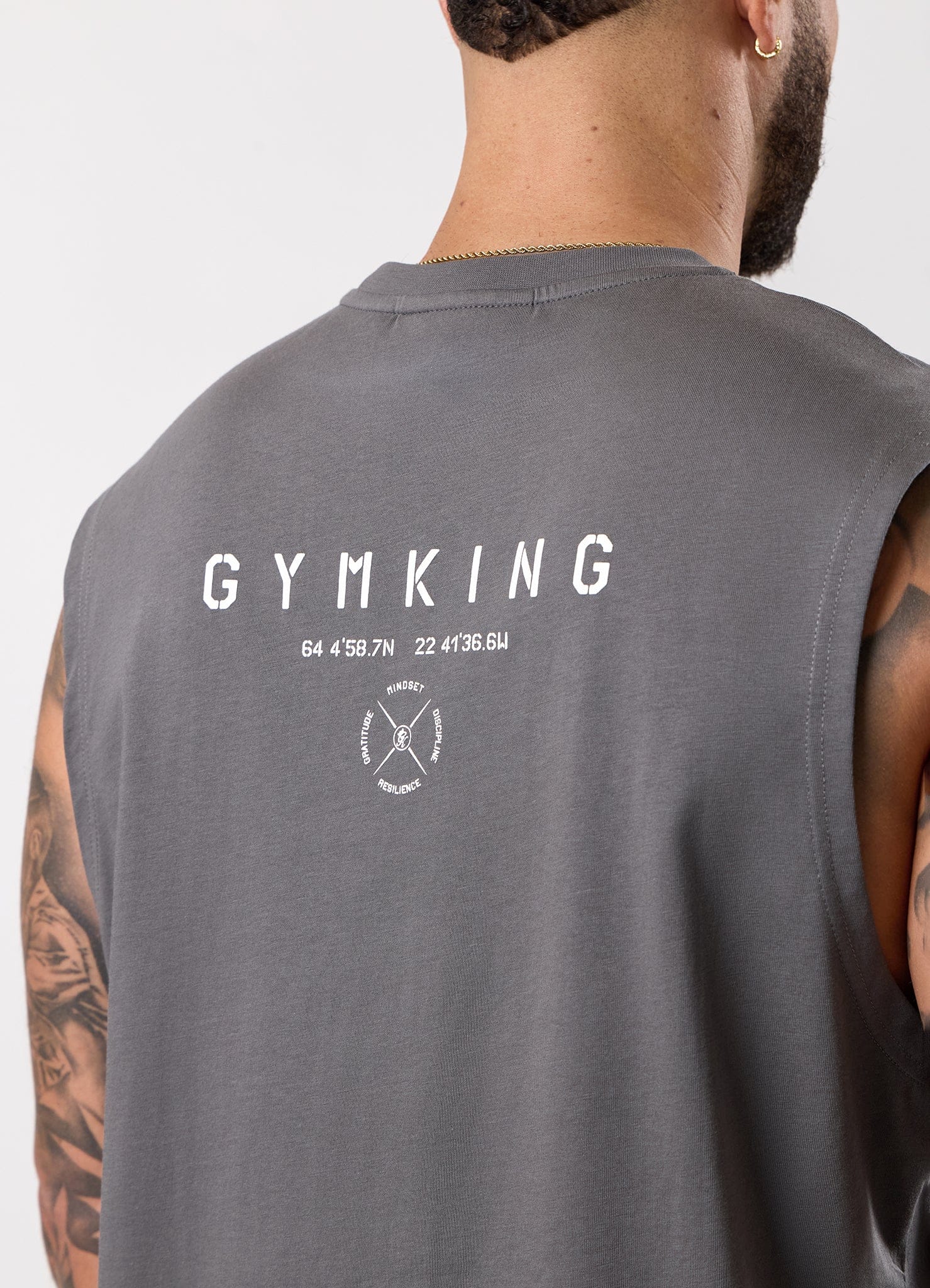 Gym King Stoic Esja Jersey Tank - Fossil Grey