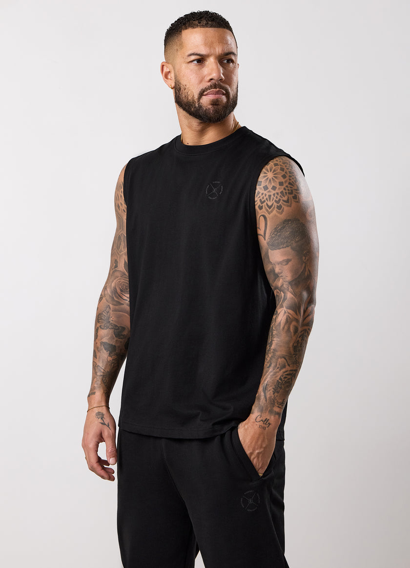 Gym King Stoic Esja Jersey Tank - Volcanic Black