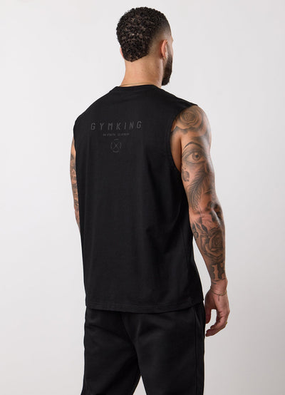 Gym King Stoic Esja Jersey Tank - Volcanic Black