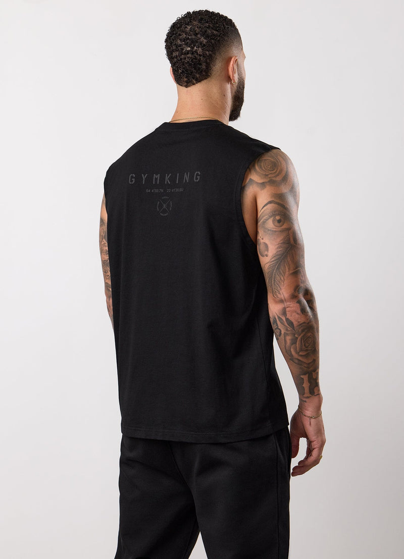 Gym King Stoic Esja Jersey Tank - Volcanic Black