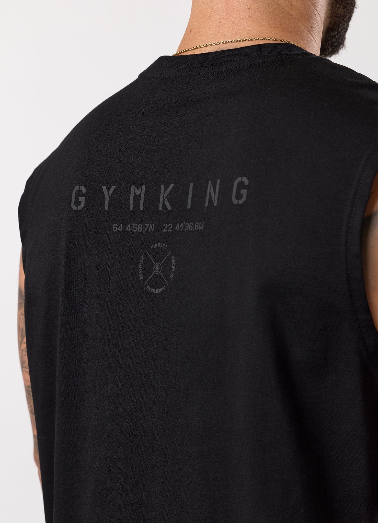 Gym King Stoic Esja Jersey Tank - Volcanic Black