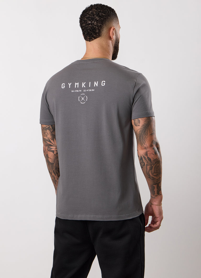 Gym King Stoic Esja Jersey Tee - Fossil Grey