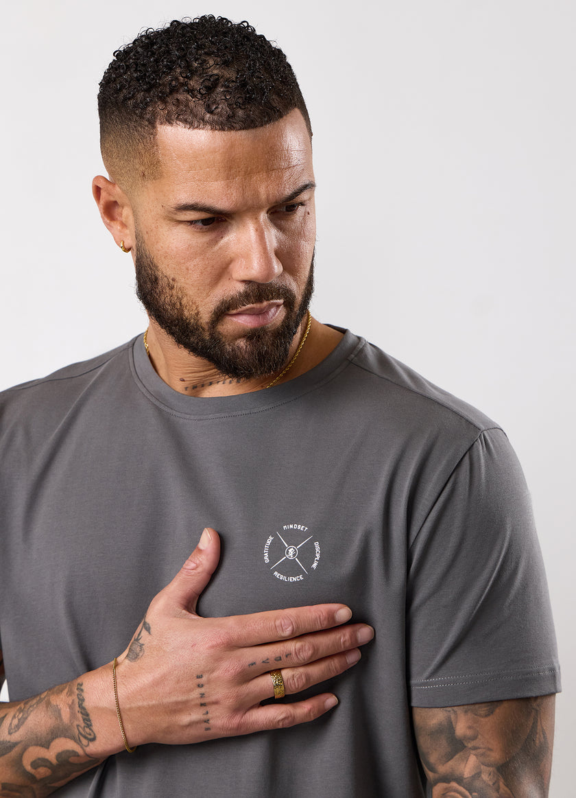 Gym King Stoic Esja Jersey Tee - Fossil Grey