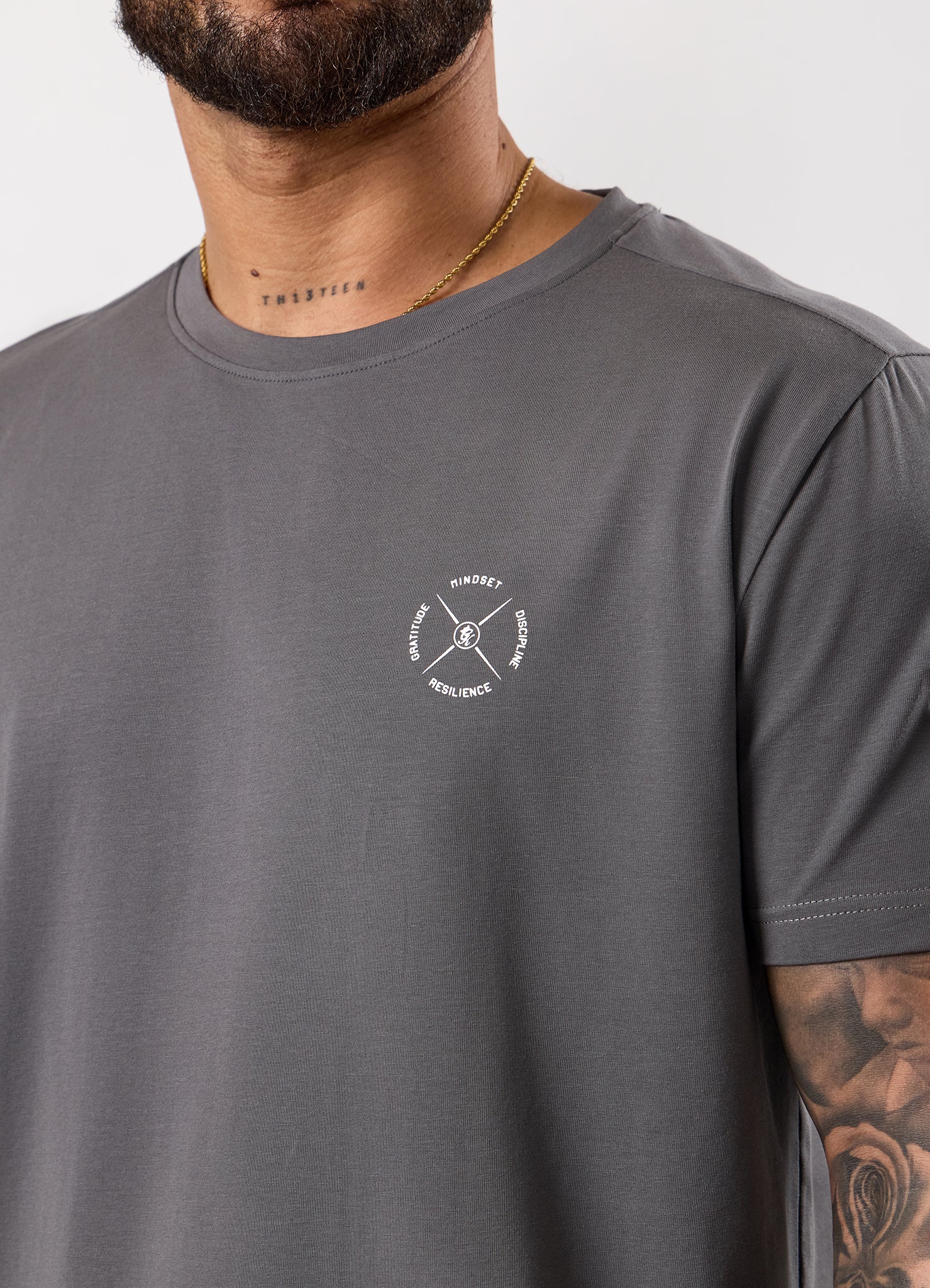 Gym King Stoic Esja Jersey Tee - Fossil Grey