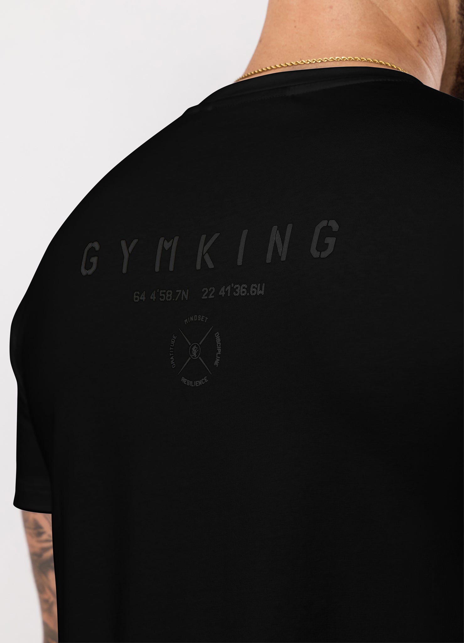 Gym King Stoic Esja Jersey Tee - Volcanic Black