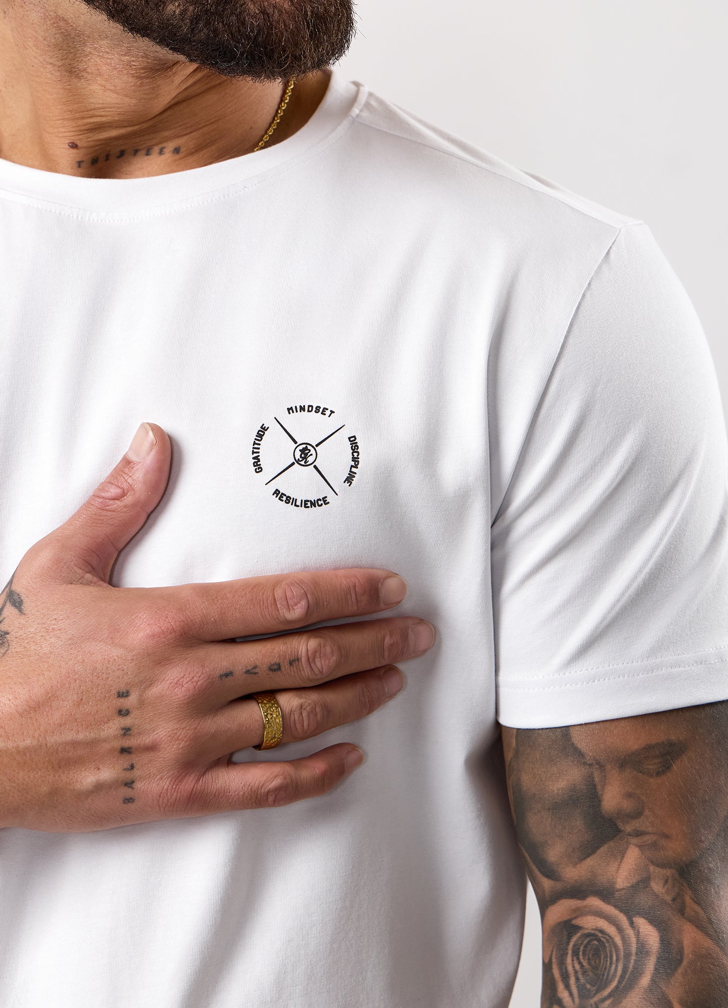 Gym King Stoic Esja Jersey Tee - Ice White