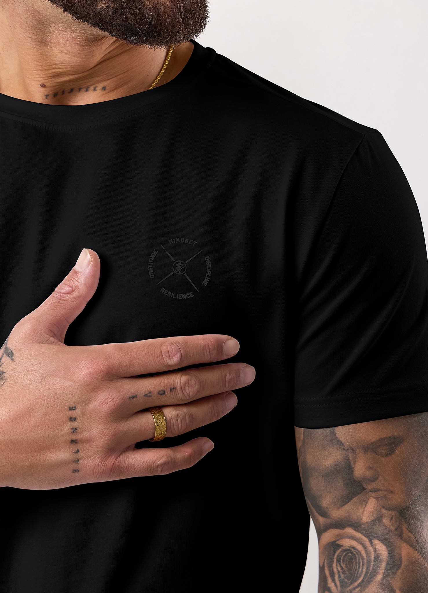 Gym King Stoic Esja Jersey Tee - Volcanic Black