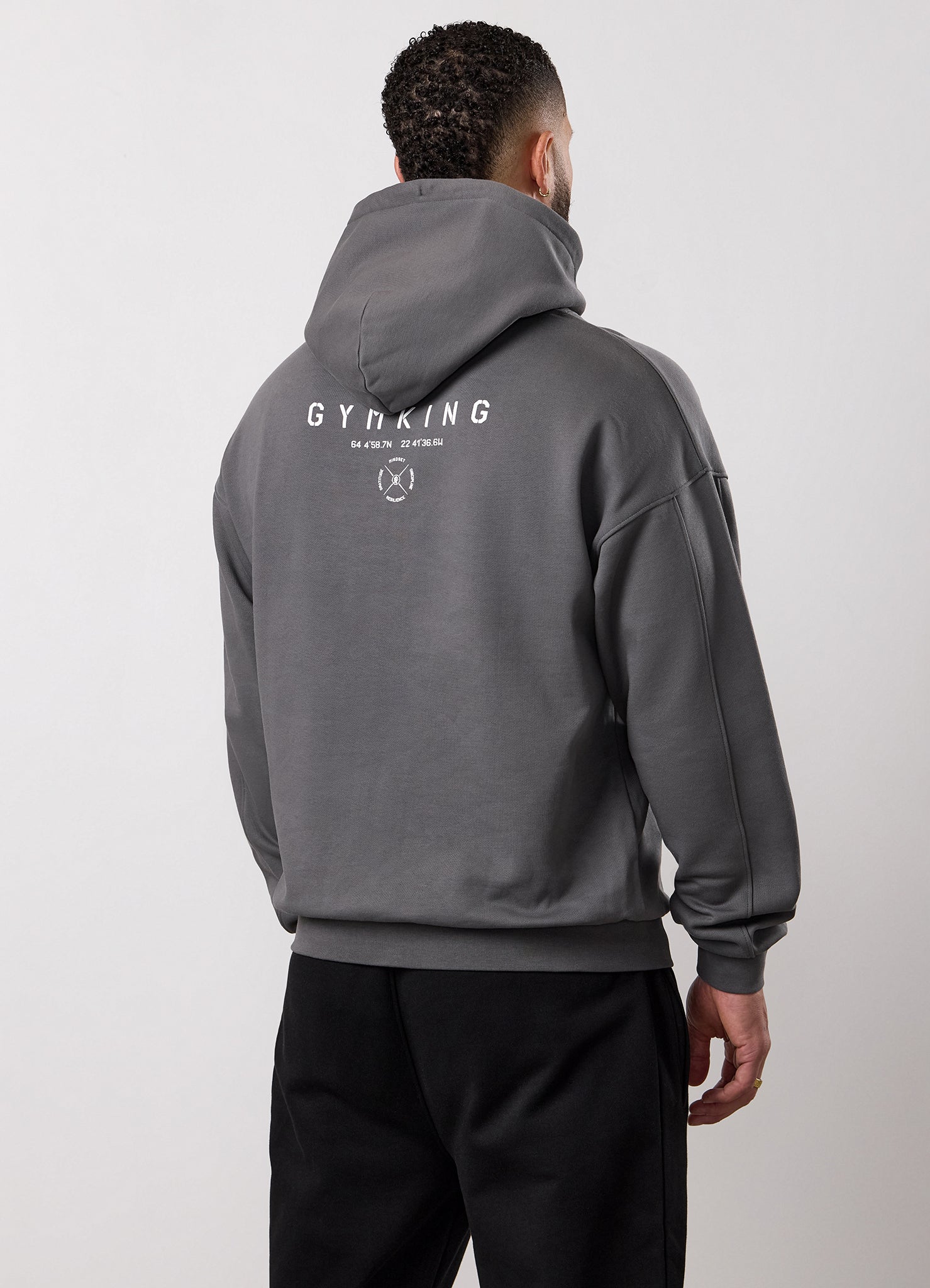 Gym King Stoic Esja Loopback Hood - Fossil Grey