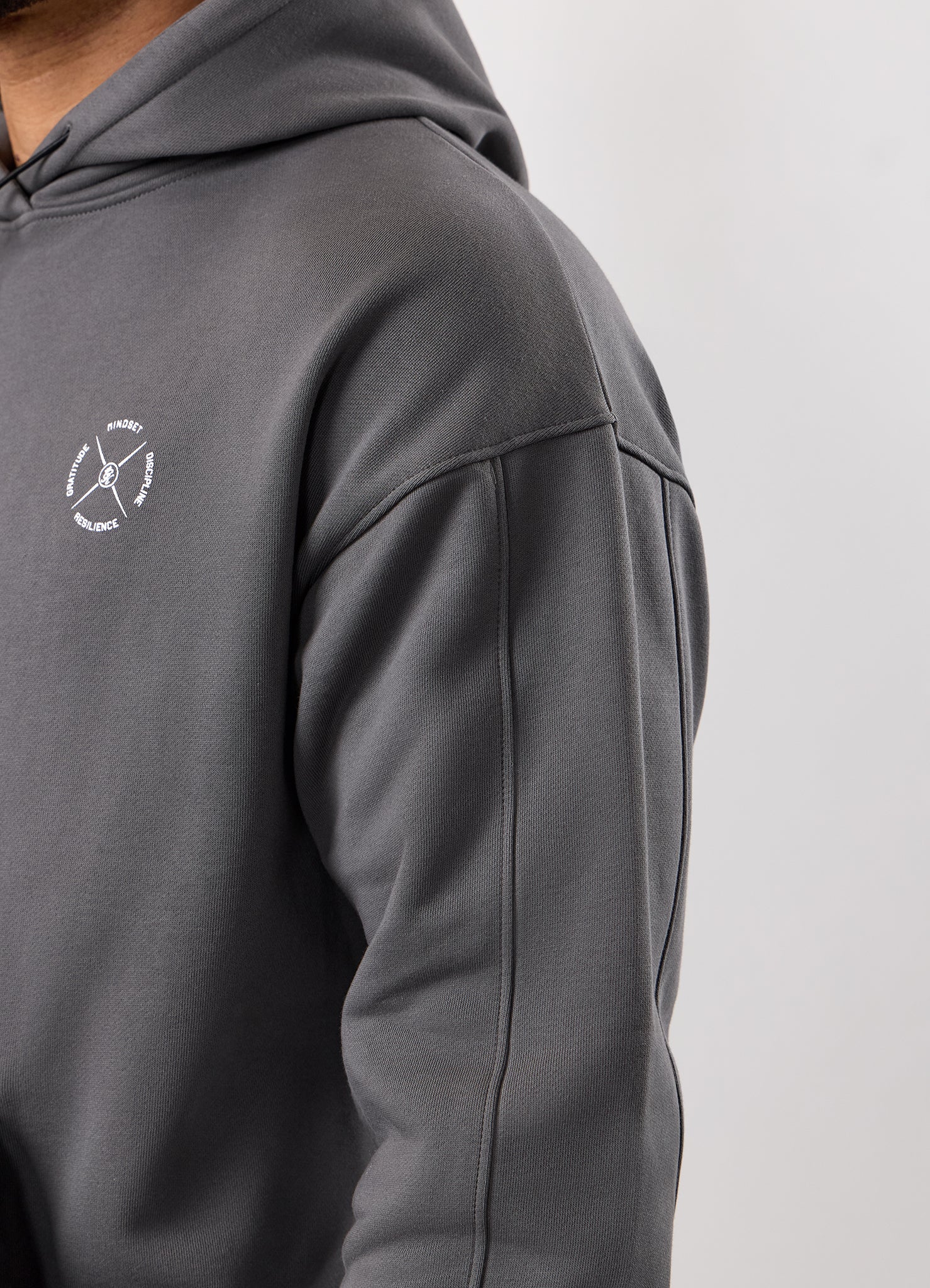 Gym King Stoic Esja Loopback Hood - Fossil Grey