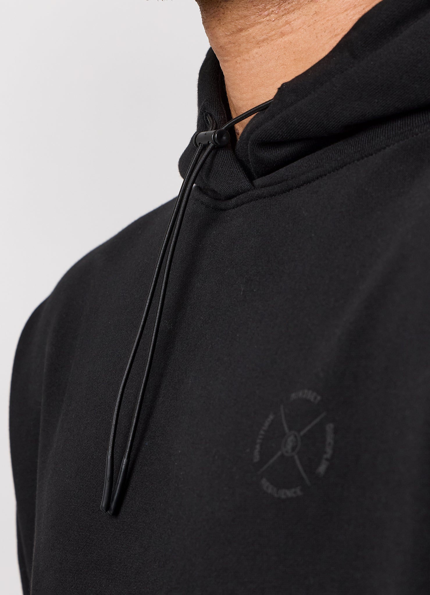 Gym King Stoic Esja Loopback Hood - Volcanic Black