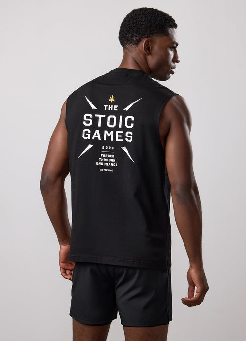 Gym King Stoic Games Jersey Tank - Black