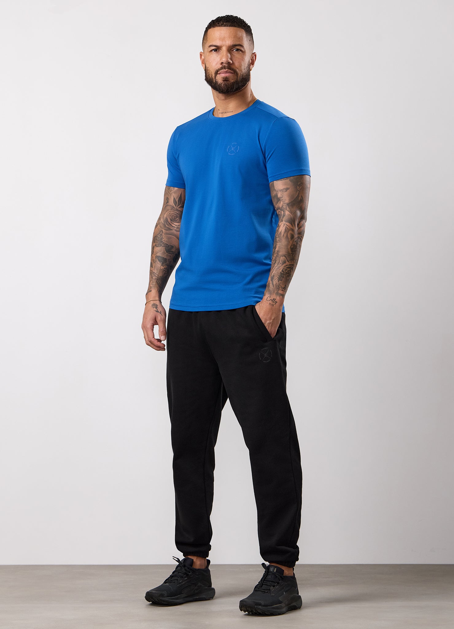 Gym King Stoic Hekla Jersey Tee - Icelandic Blue