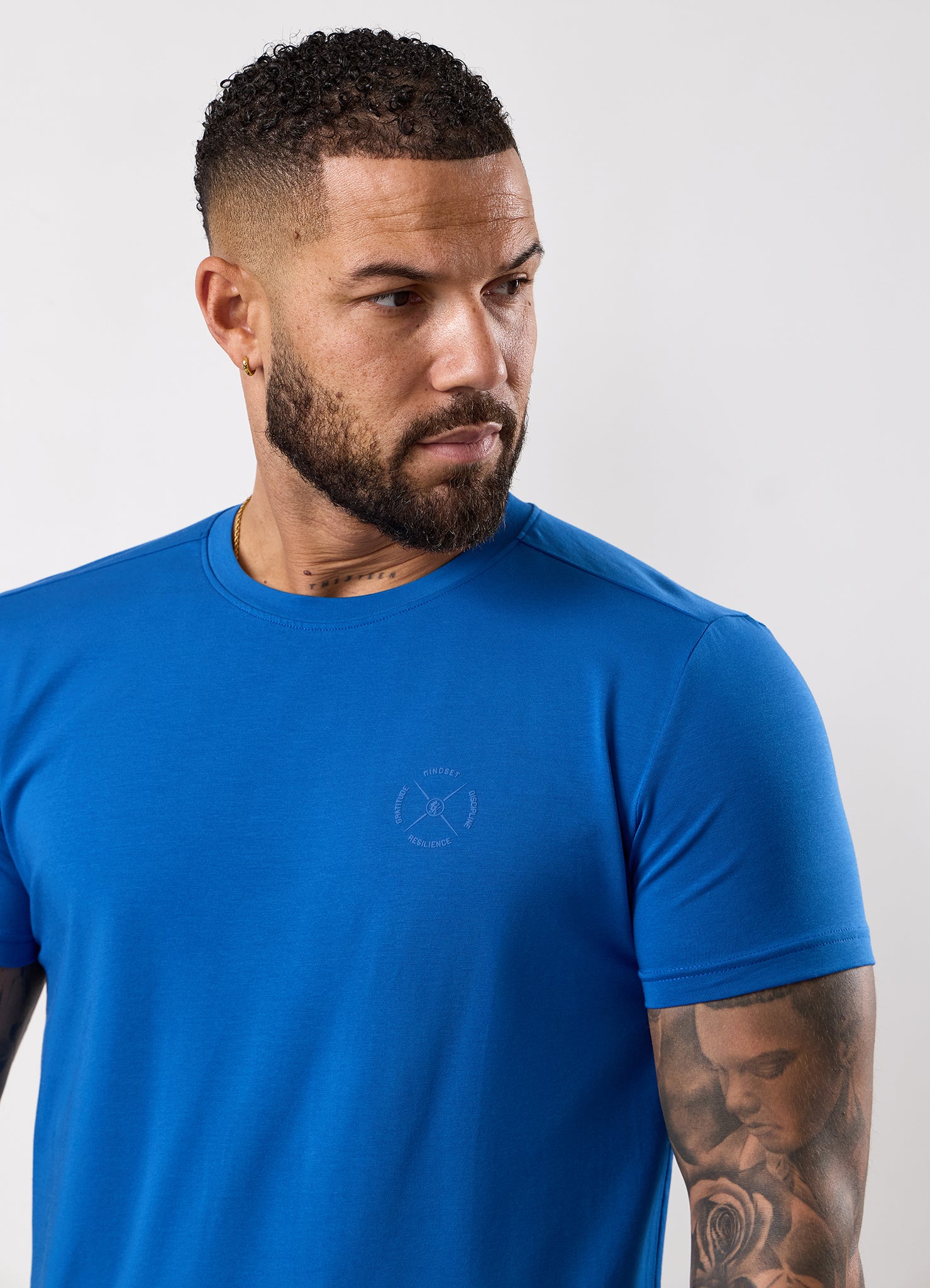 Gym King Stoic Hekla Jersey Tee - Icelandic Blue