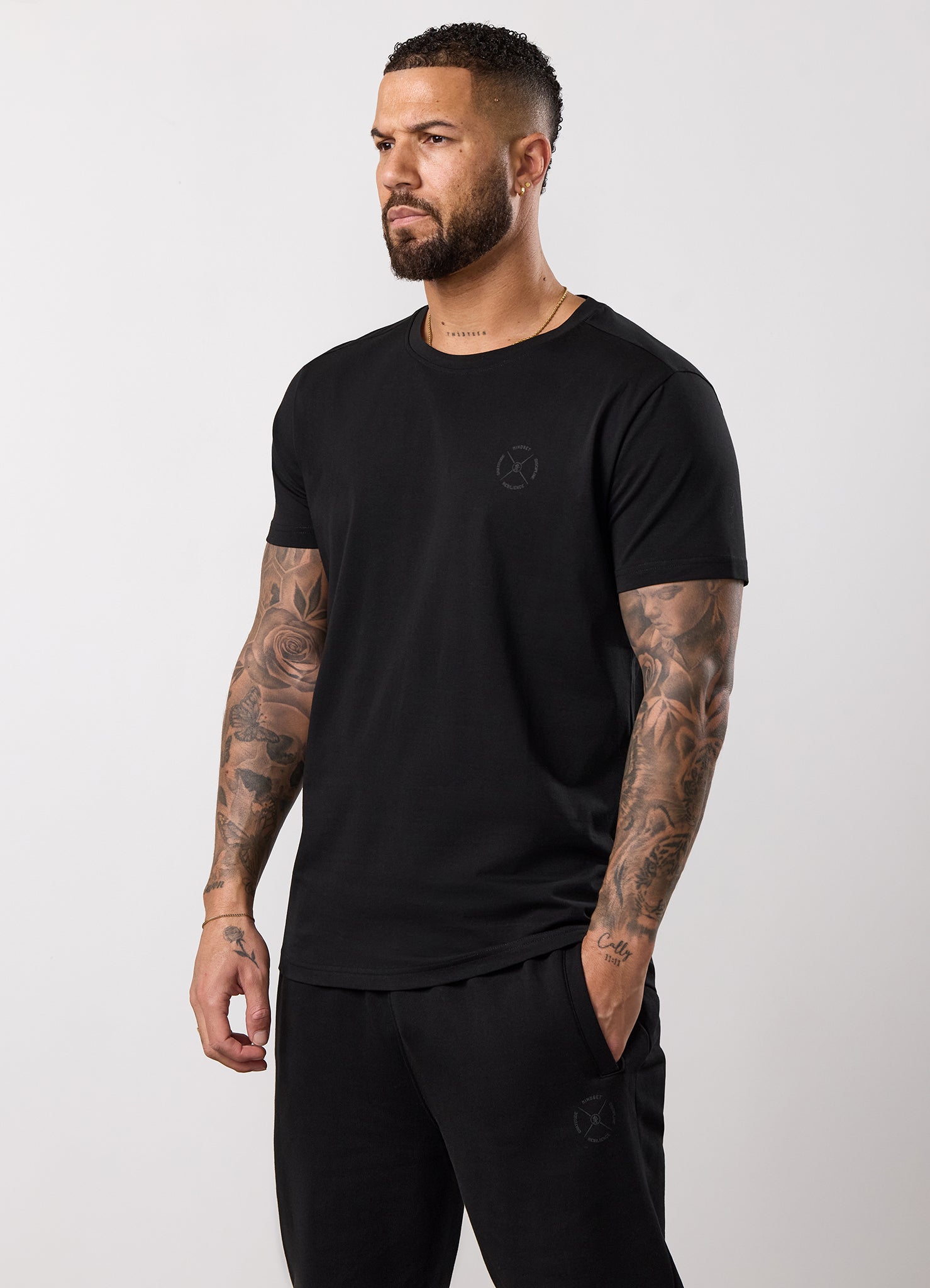 Gym King Stoic Hekla Jersey Tee - Volcanic Black