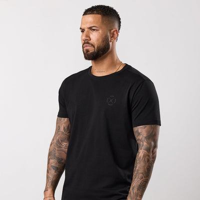Gym King Stoic Hekla Jersey Tee - Volcanic Black