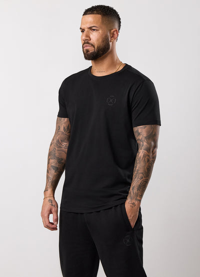 Gym King Stoic Hekla Jersey Tee - Volcanic Black