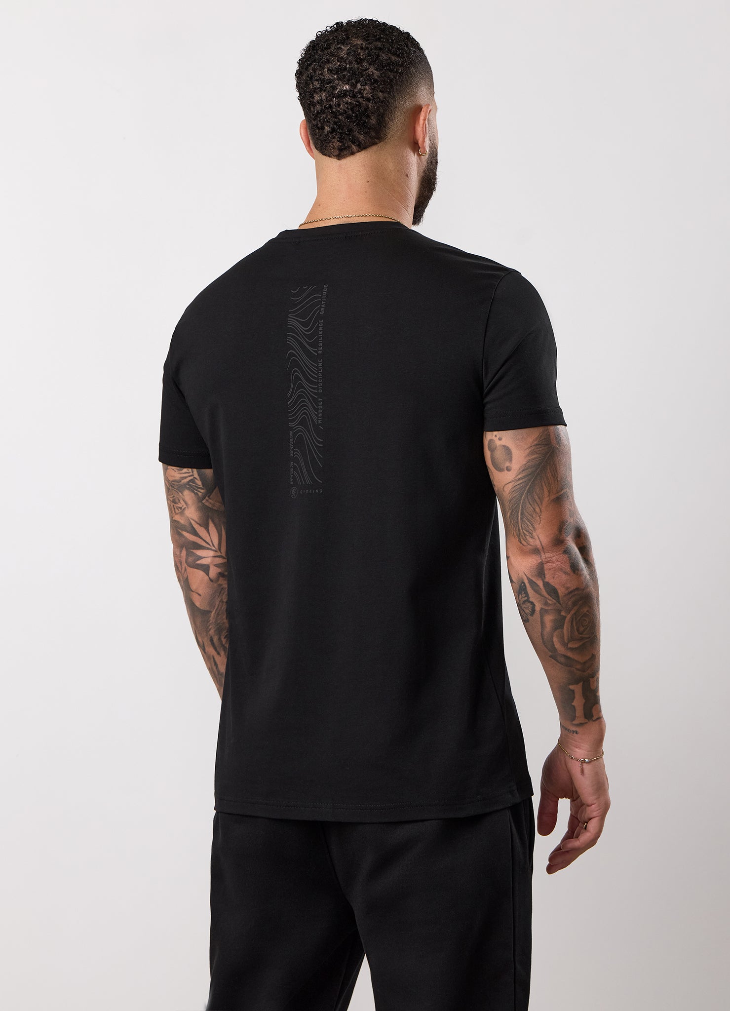 Gym King Stoic Hekla Jersey Tee - Volcanic Black