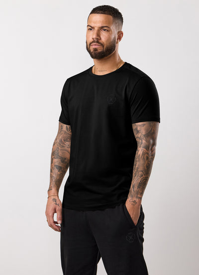 Gym King Stoic Krafla Jersey Tee - Volcanic Black
